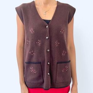H.L brown vest